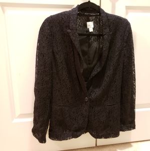 Black lace blazer Lauren Conrad